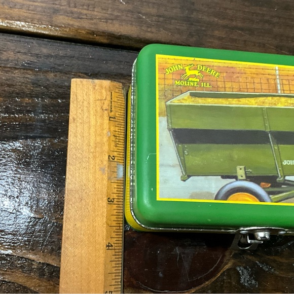 John Deere Metal Toy Tool Box with Tools with Latch - Picture 6 of 15
